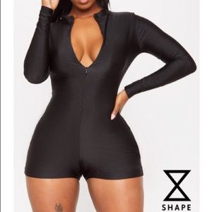 Black short jumpsuit